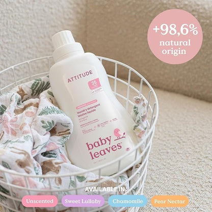 Detergente líquido para pieles sensibles  aroma Pera Attitude 1,05 L