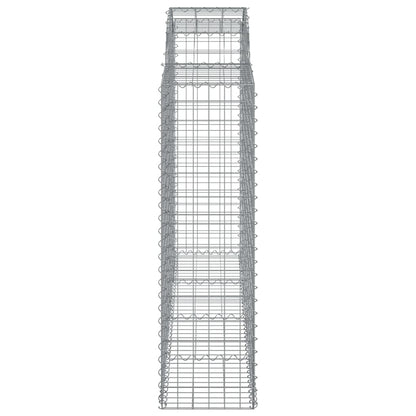 Cestas Gaviones 8 Uds Forma De Arco Hierro 200x50x140/160 Cm_4