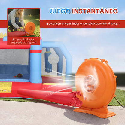Aiyaplay Castillo Hinchable Para Niños Con Soplador Tobogán Trampolín Pilar_5