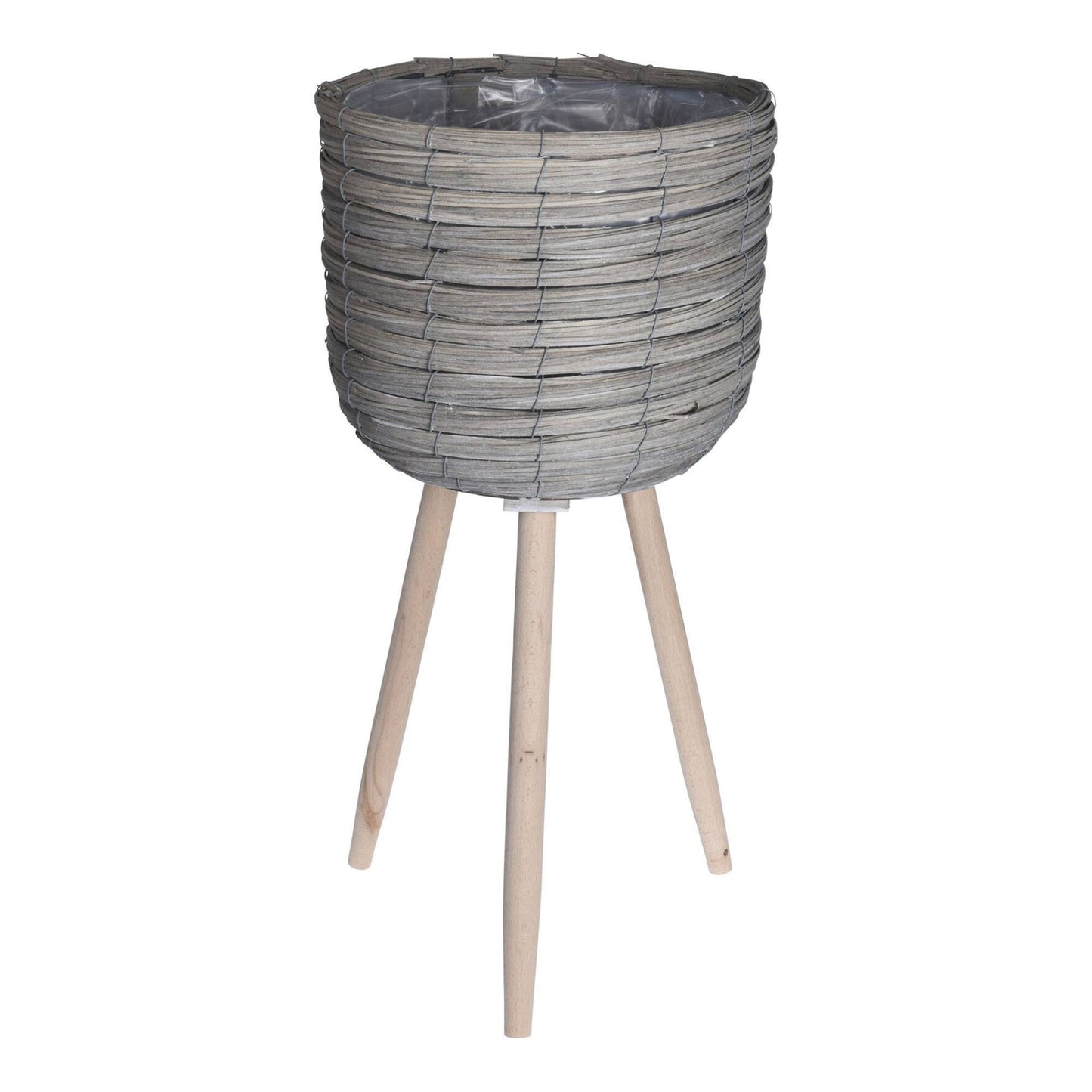 Well Home Set 3 Maceteros C/patas Gris Ø21ø25ø30cm_3