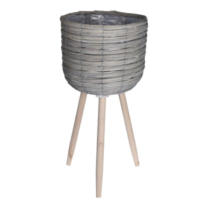 Well Home Set 3 Maceteros C/patas Gris Ø21ø25ø30cm_3