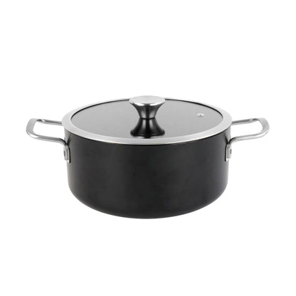 Cacerola 20ø 'ares' Acero Esmaltado Negro Magefesa