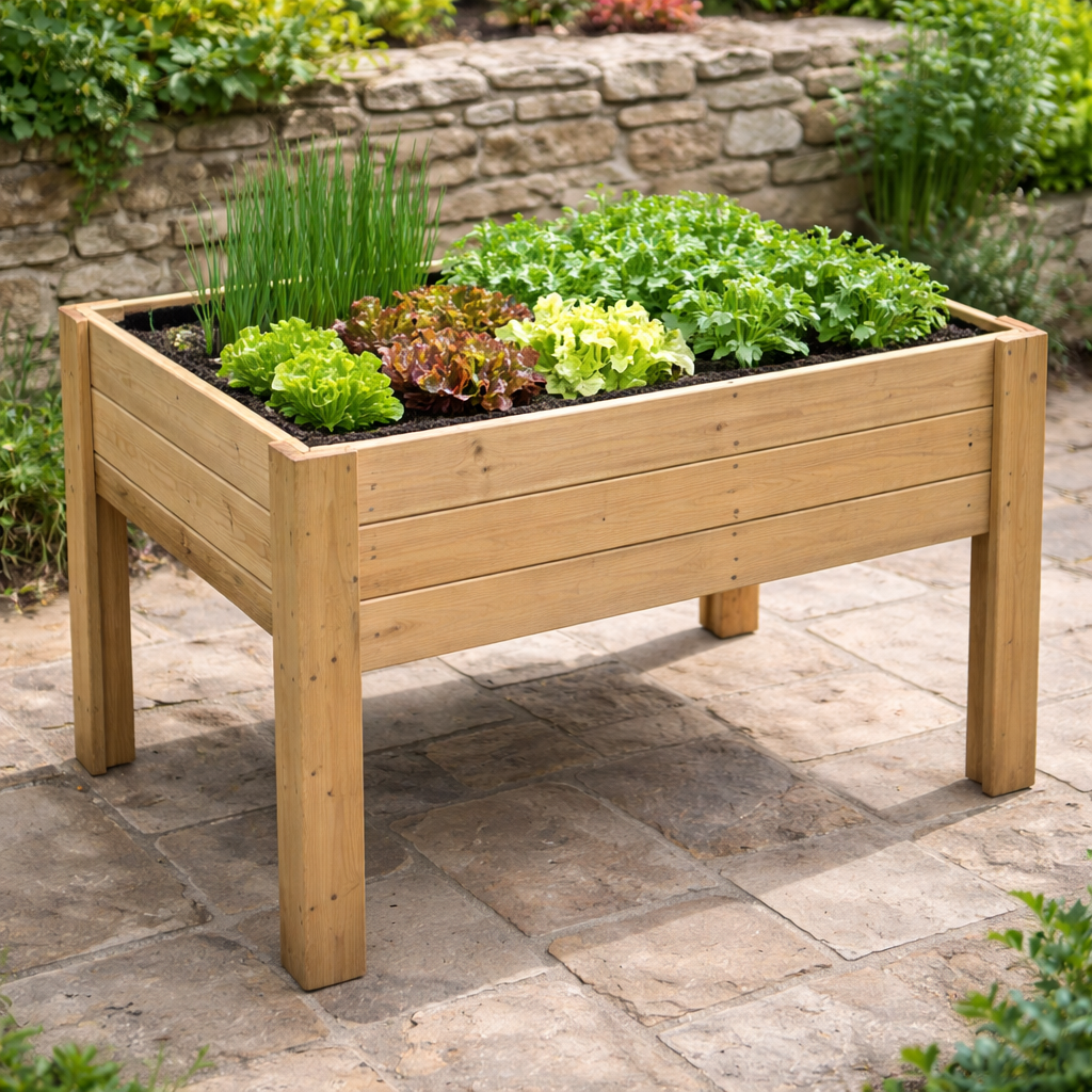 Mesa De Cultivo Bora Profunda 30cm Vidahuerto 120x80x80 Cm._1