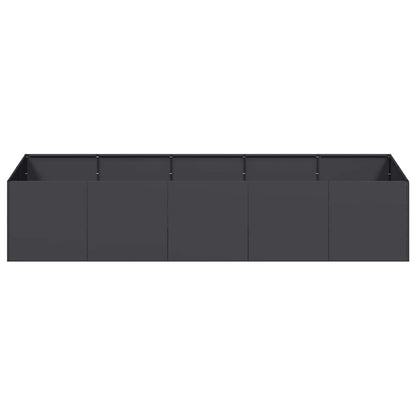 Jardinera De Acero Laminado En Frío Negro 200x80x40 Cm_3