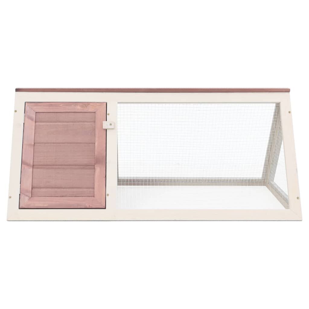 Vidaxl Conejera Jaula De Animales De Madera Marrón_1