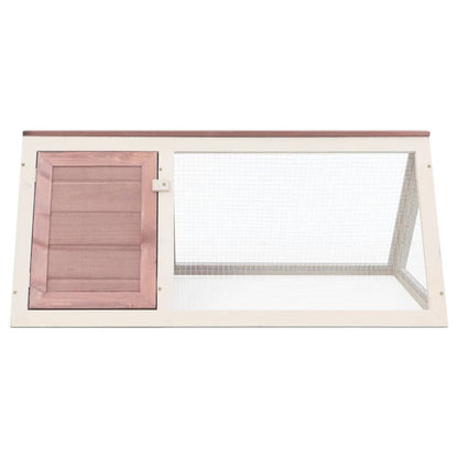 Vidaxl Conejera Jaula De Animales De Madera Marrón_1