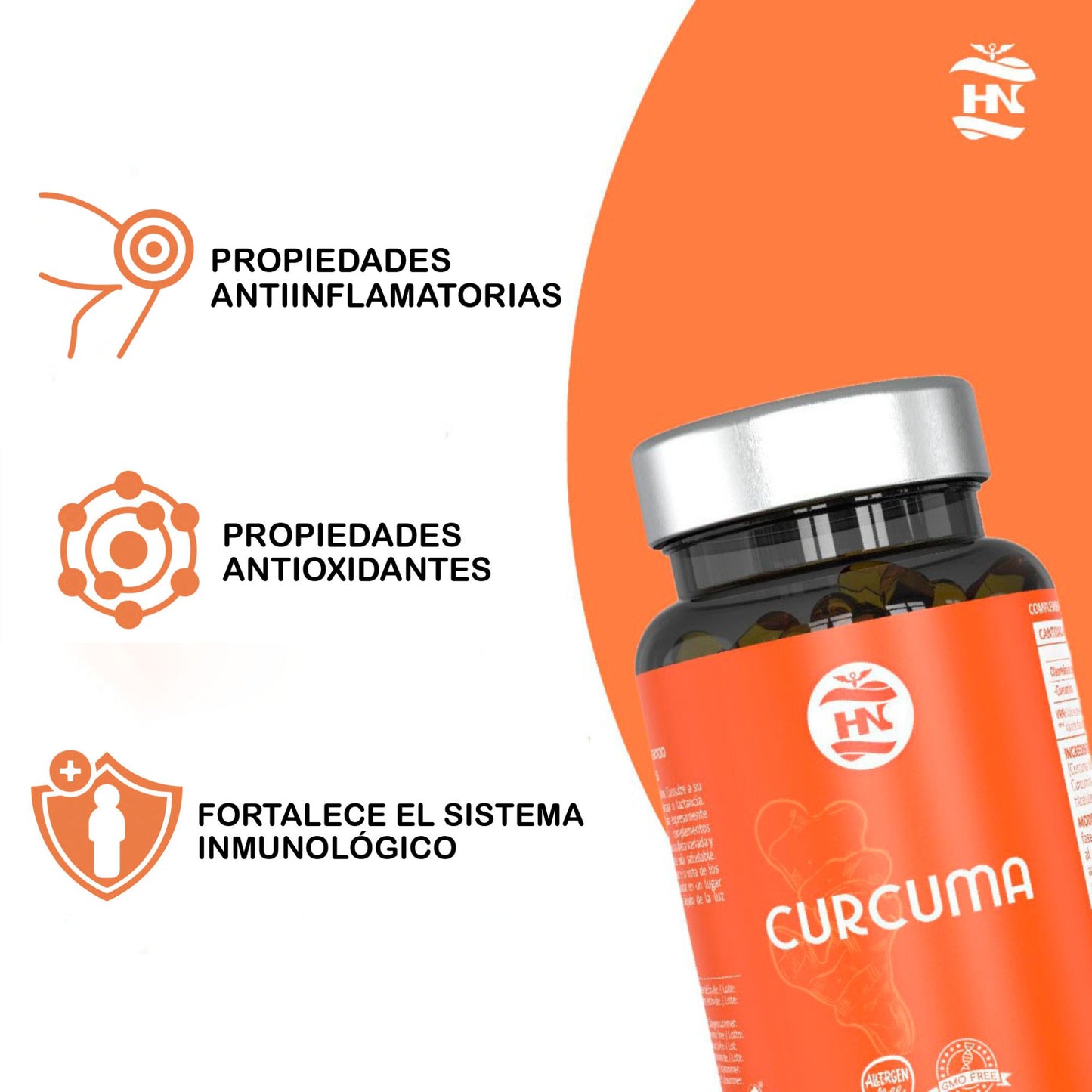 Curcuma En Capsulas Líquida De 575 Mg. 90 Cápsulas De Curcumina Micelada De Absorción Inmediata_2