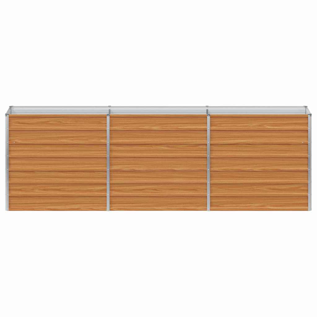 Arriate Elevado Marrón Claro 240 X 40 X 77 Cm Acero Galvanizado_4