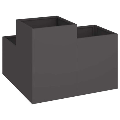Maceta Para Jardín Negro 100 X 100 X 60 Cm Acero_4