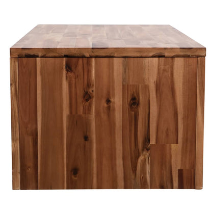 Mesa De Centro De Madera Maciza De Acacia 90x50x37,5 Cm_1