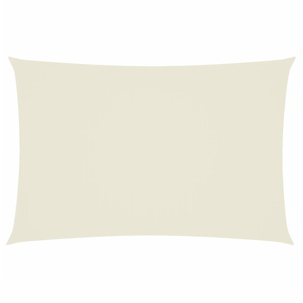 Vidaxl Toldo De Vela Rectangular Tela Oxford Color Crema 2x4 M_0