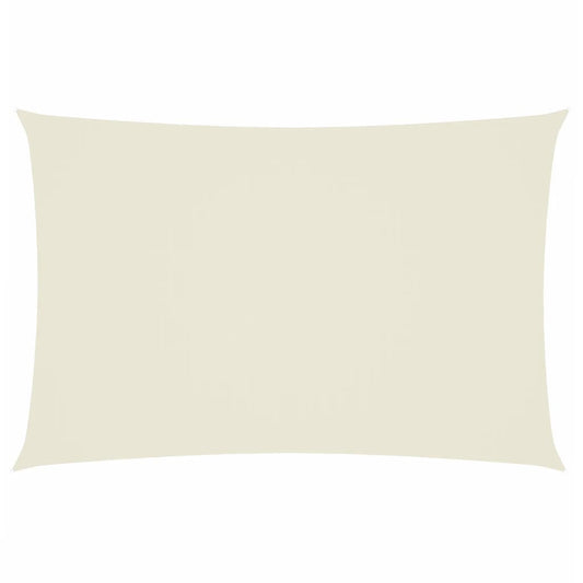 Vidaxl Toldo De Vela Rectangular Tela Oxford Color Crema 2x4 M_0