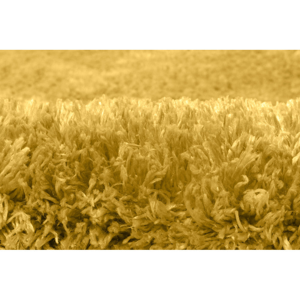 Alfombra De Salón Shaggy Amarillo Mostaza 100x150cm - Decoración - Mobiliario Doméstico_1