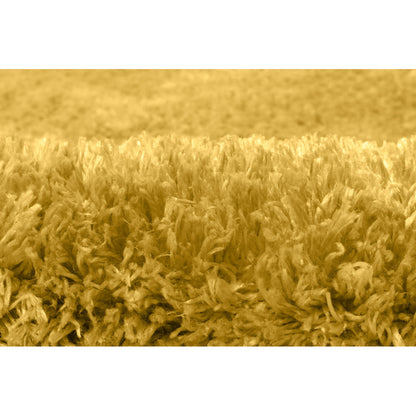 Alfombra De Salón Shaggy Amarillo Mostaza 150x200cm - Decoración - Mobiliario Doméstico_1