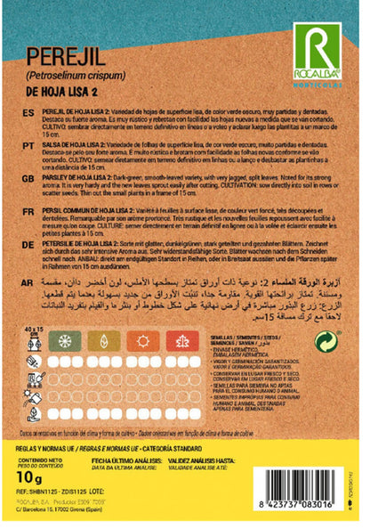 Semillas Perejil Hoja Lisa 25g_1
