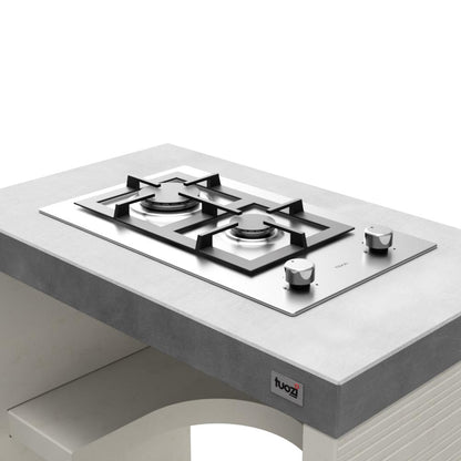 Cocina exterior Venit Flex con Barbacoa, fregadero y placa Tuozi