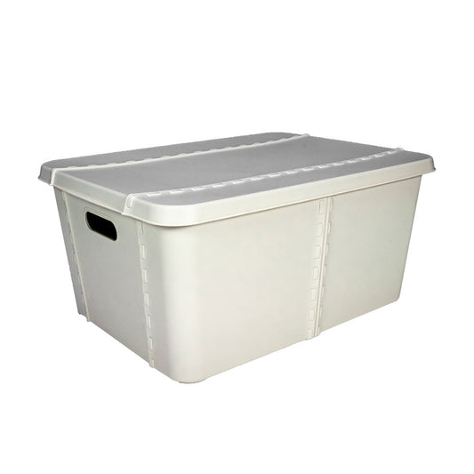 Life Story Caja Almacenaje Con Tapa Medium 25l Light Grey_0