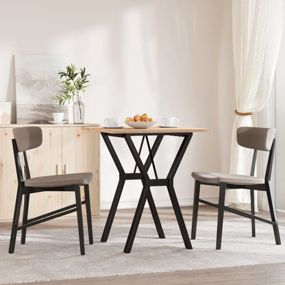 Mesa De Comedor Marco Y Madera Maciza Pino Y Acero 70x70x75 Cm_1