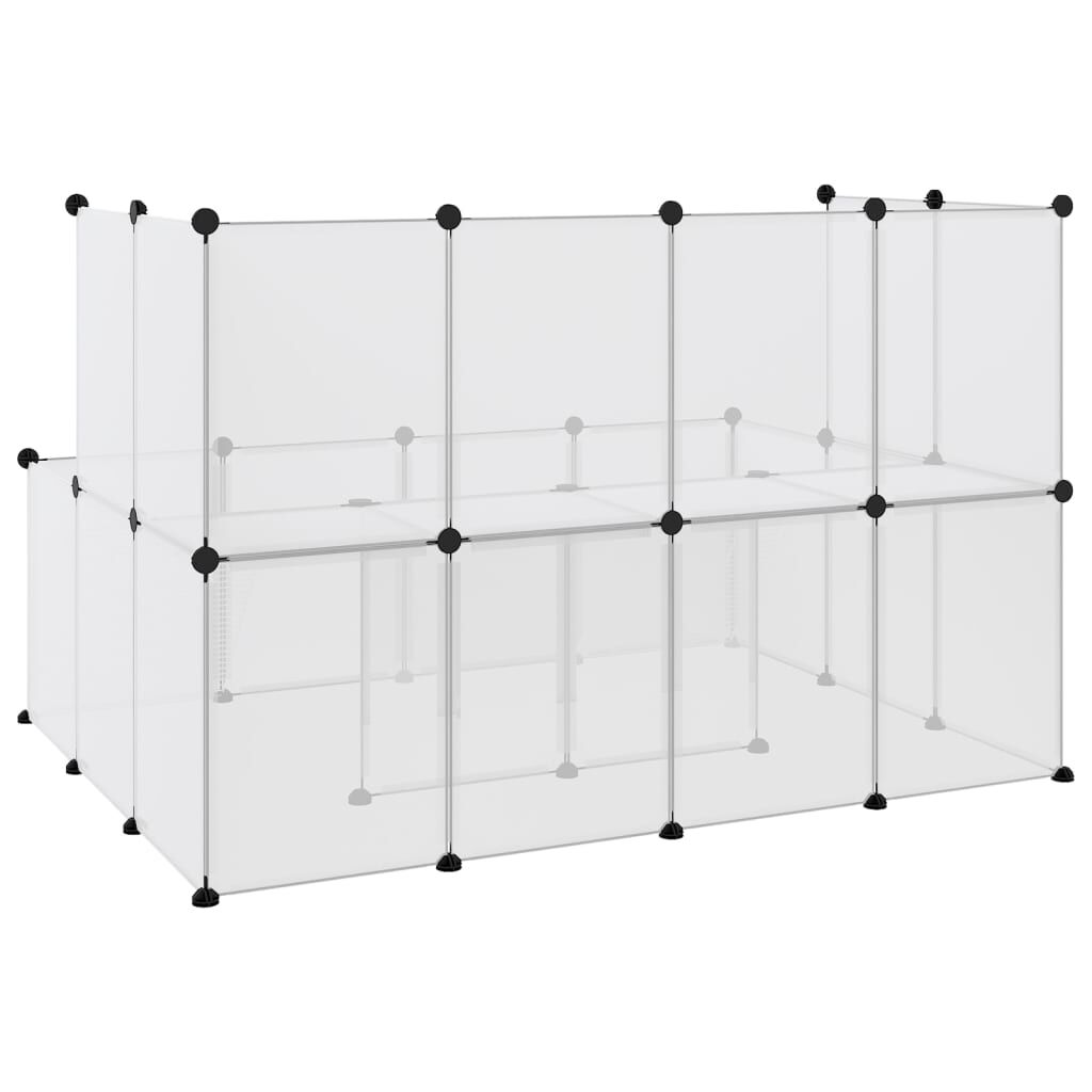 Vidaxl Jaula De Animales Pequeños Transparente Pp Y Acero 143x107x93cm_4