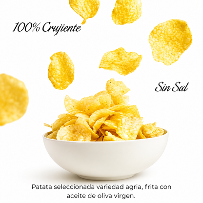 Patatas Fritas Artesanas Sin Sal | Pack 6 Bolsas Con Aove | 6x140g | Snack Gourmet_2
