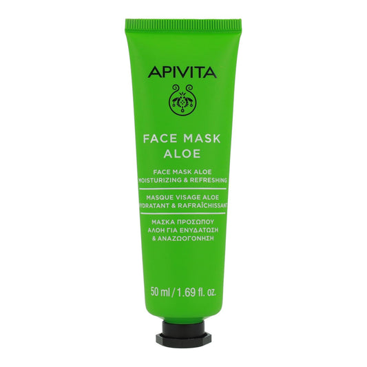 Mascarilla Facial Hidratante Refrescante con Aloe Apivita 50 ml