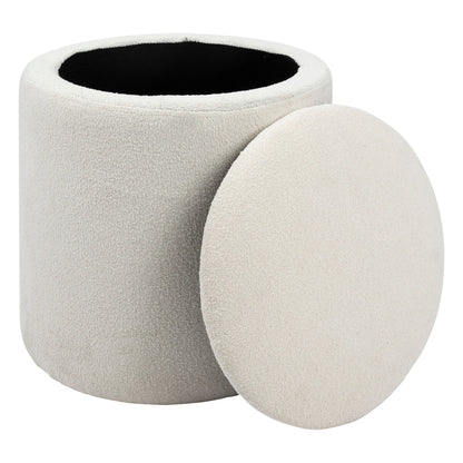 Puff Baúl Rizado Blanco Kaydi_1