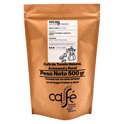 Cafe Sin Intermediarios Café Vietnam Hoa Mai En Grano Para Italiana (moka) 500 G_0