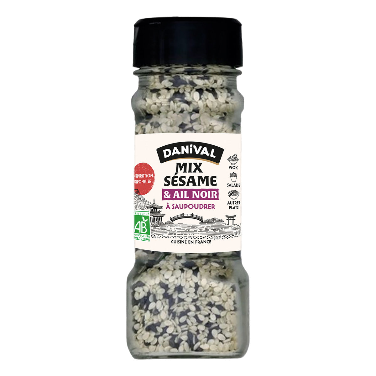 Sazonador Sésamo Y Ajo Negro Bio, Danival 45 g