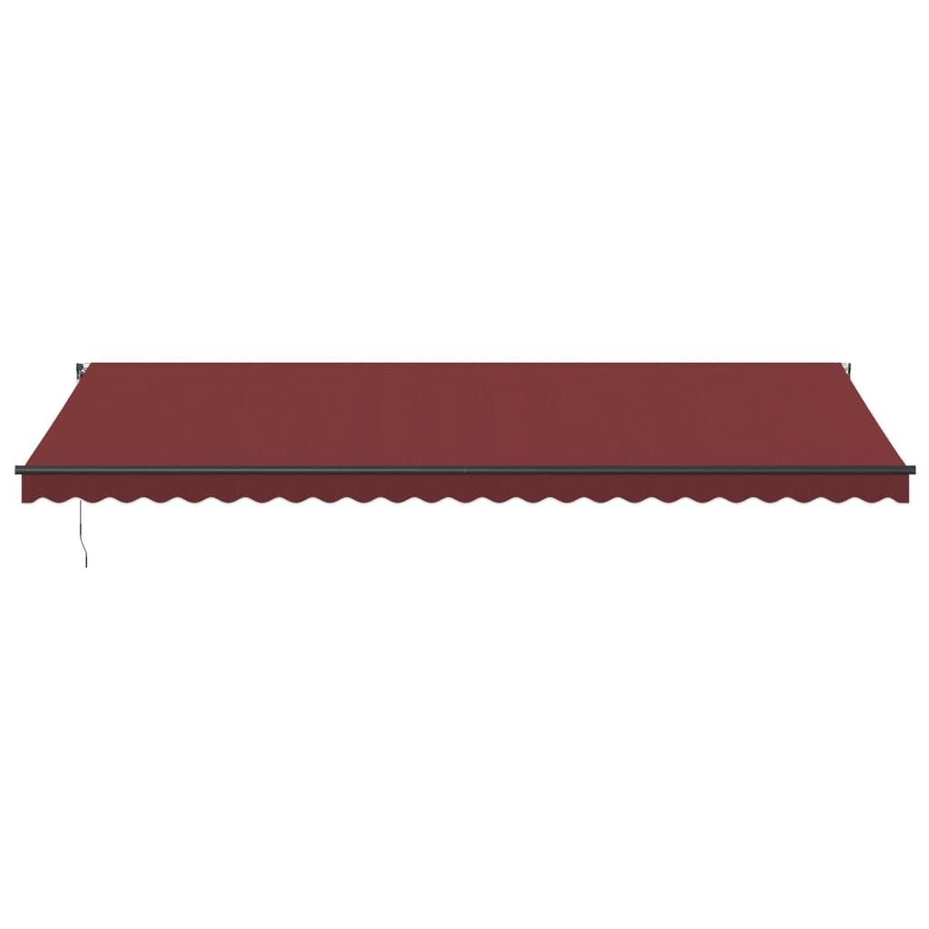 Toldo Retráctil Automático Con Luces Led Burdeos 600x350 Cm_3