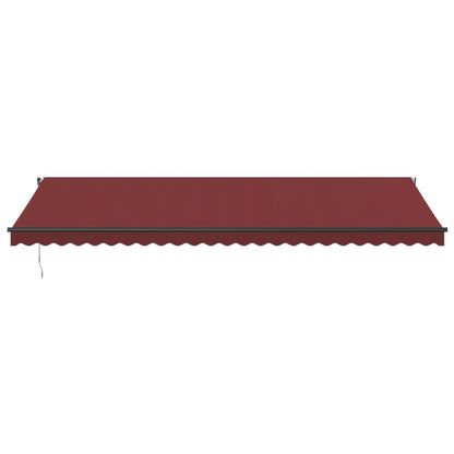 Toldo Retráctil Automático Con Luces Led Burdeos 600x350 Cm_3