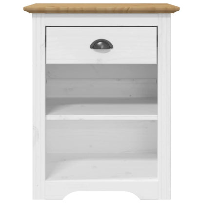Mesita De Noche Bodo Madera Maciza De Pino Marrón 53x38,5x67 Cm_1
