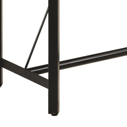 Mesa Alta De Hierro Y Madera Maciza De Mango 180x70x107 Cm_4