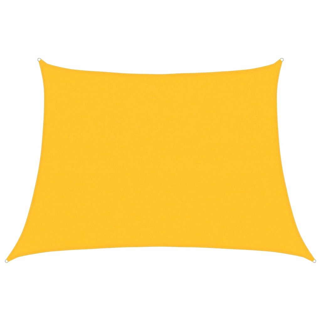 Vidaxl Toldo De Vela Trapecio Hdpe Amarillo 160 G/m² 4/5x3 M_0