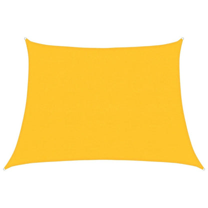 Vidaxl Toldo De Vela Trapecio Hdpe Amarillo 160 G/m² 4/5x3 M_0