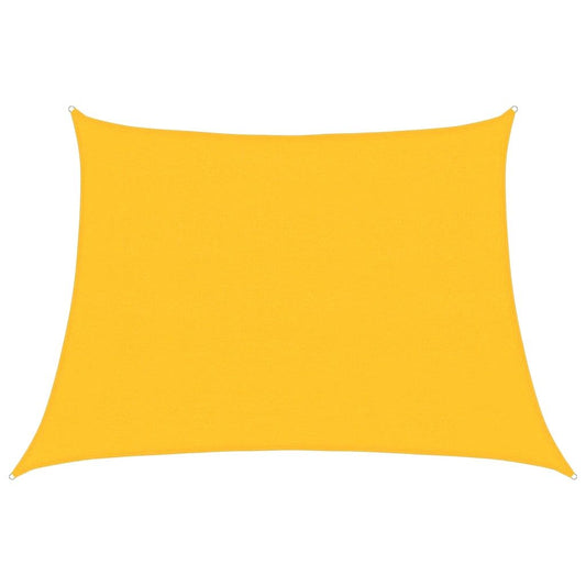 Vidaxl Toldo De Vela Trapecio Hdpe Amarillo 160 G/m² 4/5x3 M_0