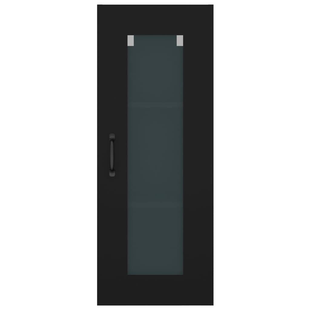 Armario De Pared Madera De Ingeniería Negro 34,5x34x90 Cm / Vetonek_0