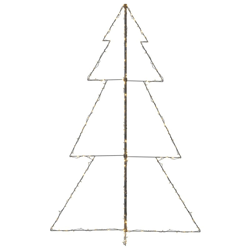 Árbol De Navidad Cono 240 Leds Interior Exterior 118x180 Cm_5