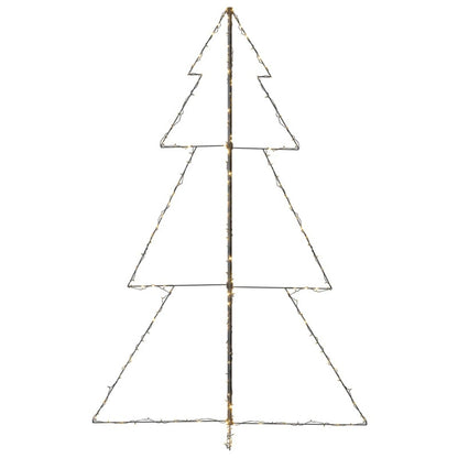 Árbol De Navidad Cono 240 Leds Interior Exterior 118x180 Cm_5