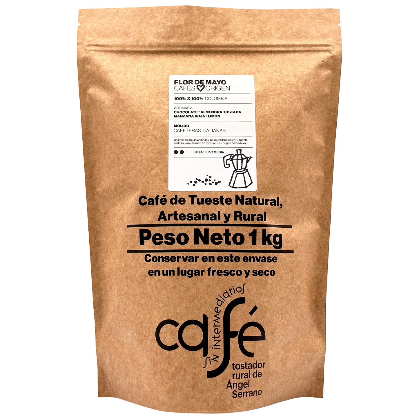 Cafe Sin Intermediarios Café Colombia Flor De Mayo Molido Italiana (moka) 1 Kg_0