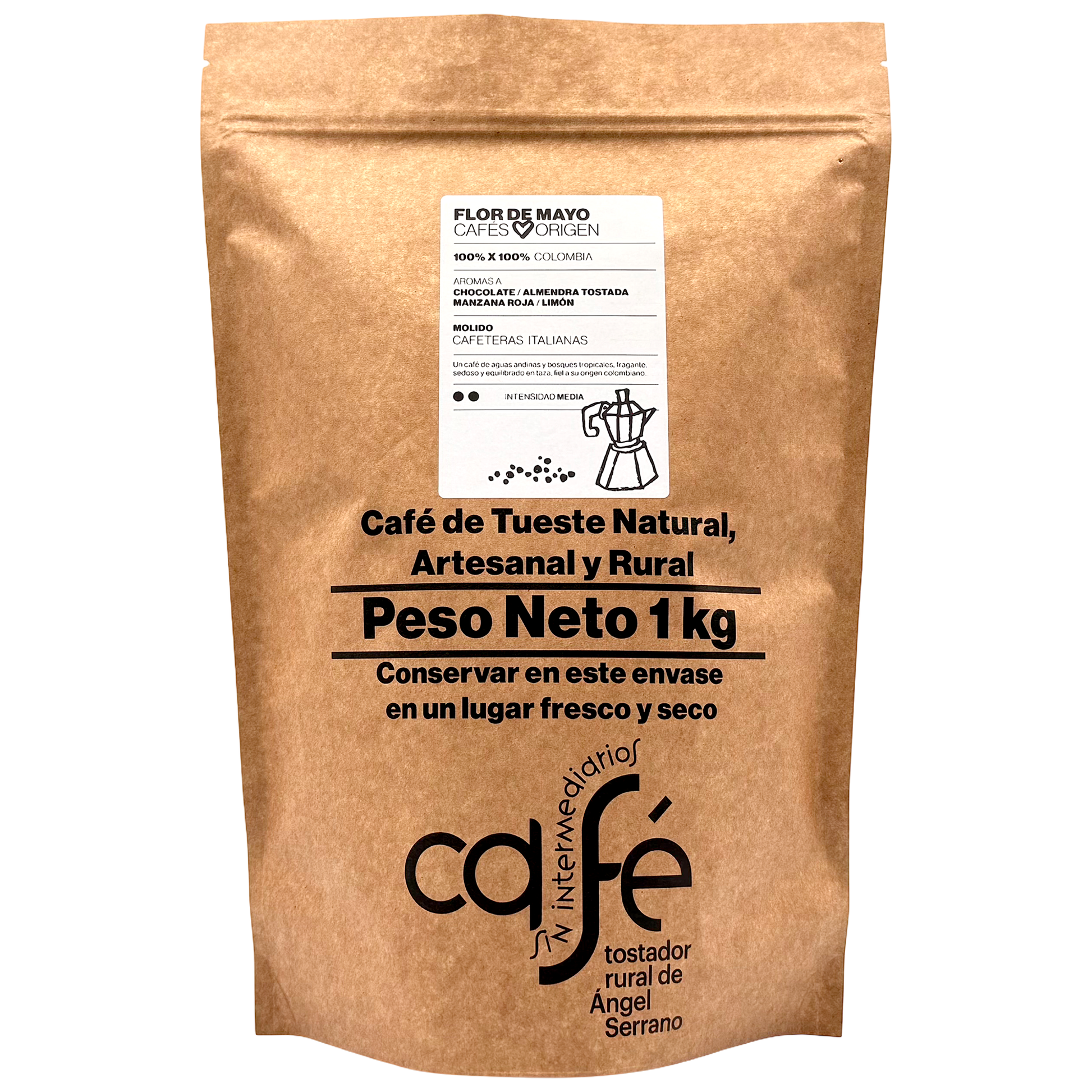 Cafe Sin Intermediarios Café Colombia Flor De Mayo Molido Italiana (moka) 1 Kg_0