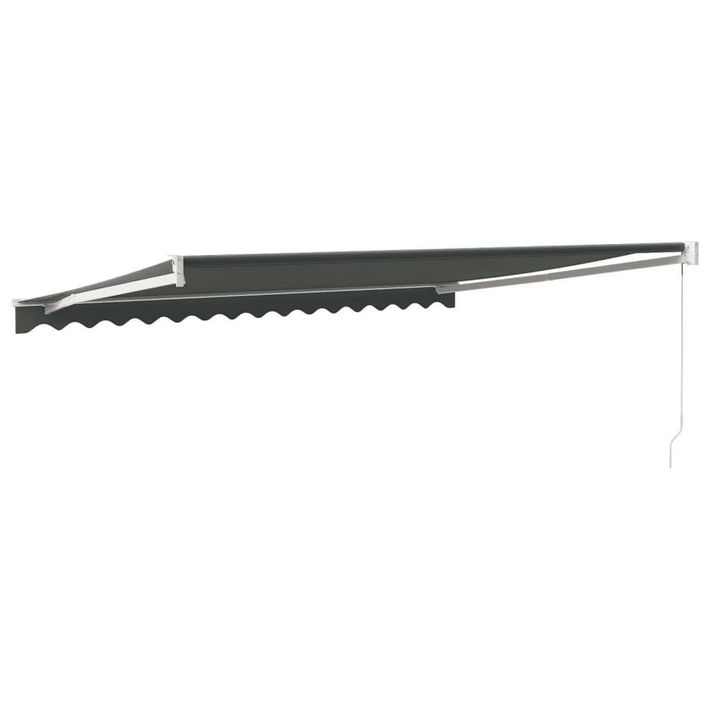 Toldo Retráctil Aluminio Y Tela Gris Antracita 4x3 M_4