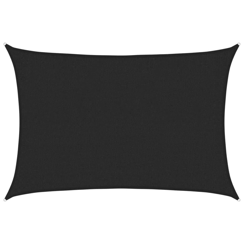 Vidaxl Toldo De Vela Hdpe Negro 160 G/m² 2x3 M_0
