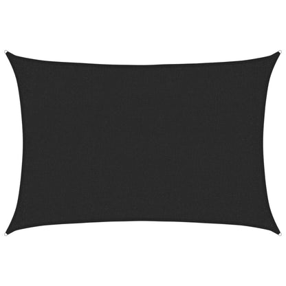Vidaxl Toldo De Vela Hdpe Negro 160 G/m² 2x3 M_0