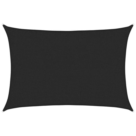 Vidaxl Toldo De Vela Hdpe Negro 160 G/m² 2x3 M_0