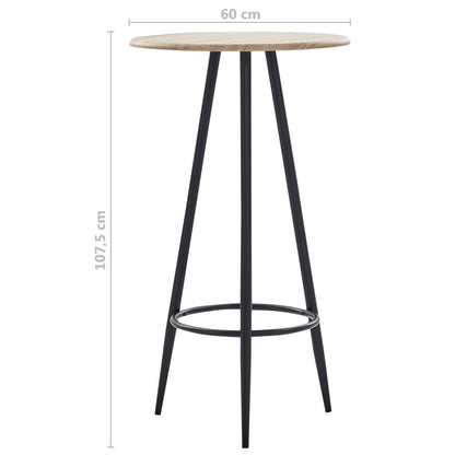 Mesa Alta De Cocina Mdf Color Roble 60x107,5 Cm_2