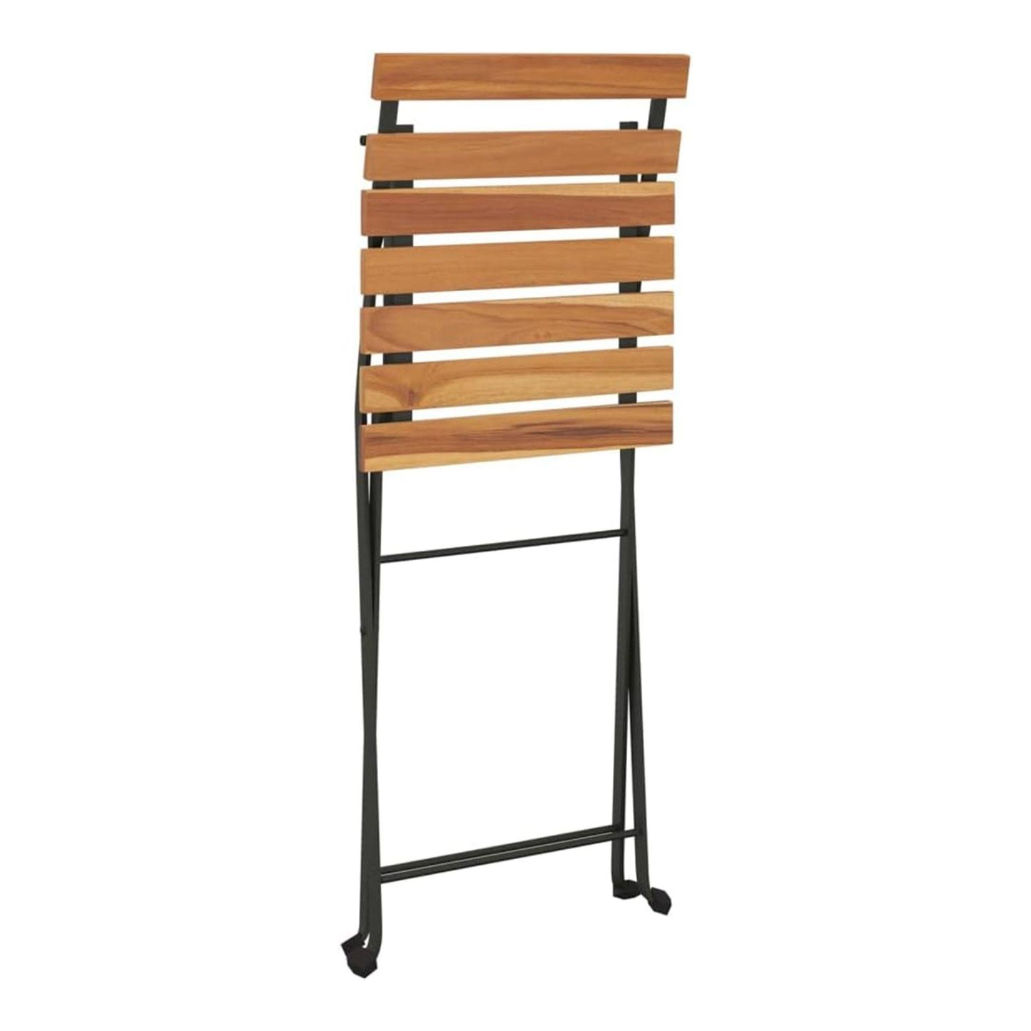 Well Home - Juego 'bistro' Mesa Y 2 Sillas En Madera Y Acero Negro_4