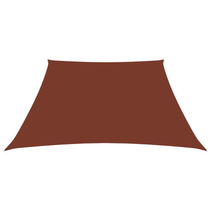 Vidaxl Toldo De Vela Trapezoidal De Tela Oxford Terracota 3/5x4 M_1