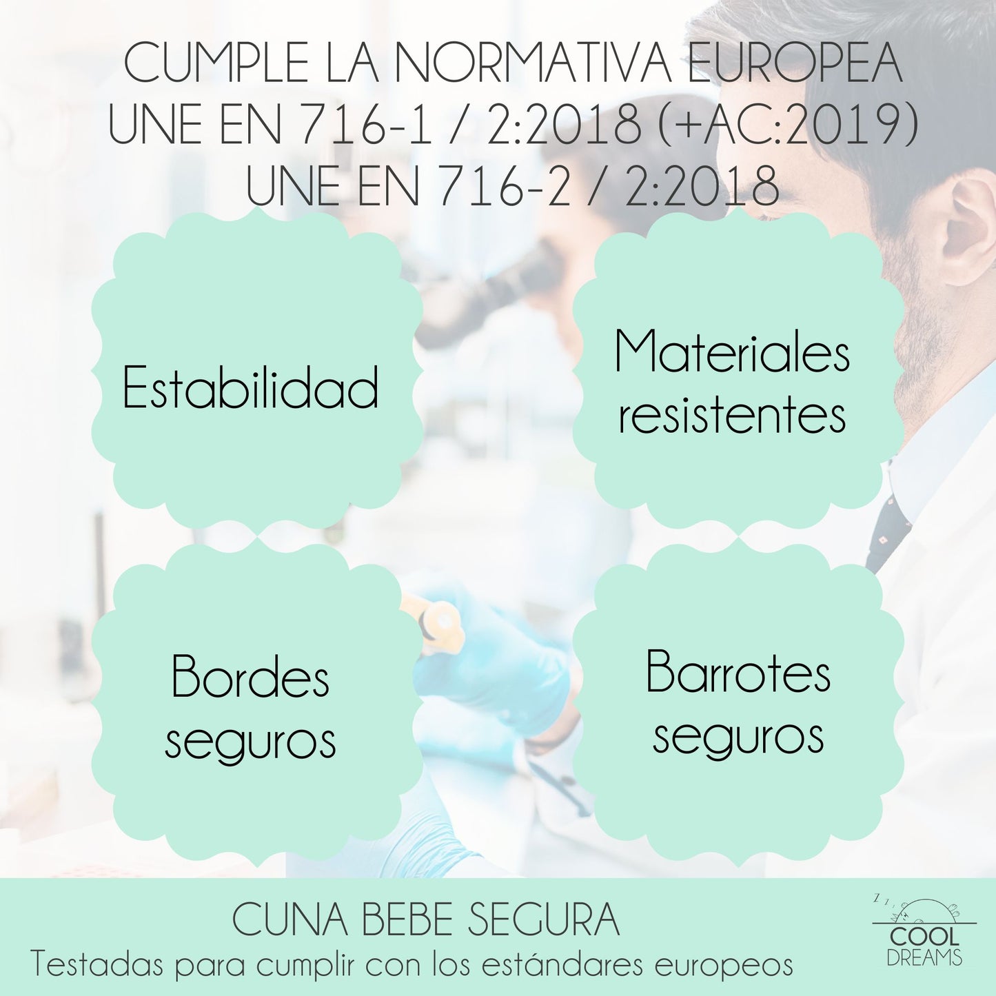 Cuna De Bebé Indi Estilo Nórdico Infantil 120x60cm Blanca Y De Madera De Haya, 5 Alturas De Somier Y 4 Ruedas Con Freno_2