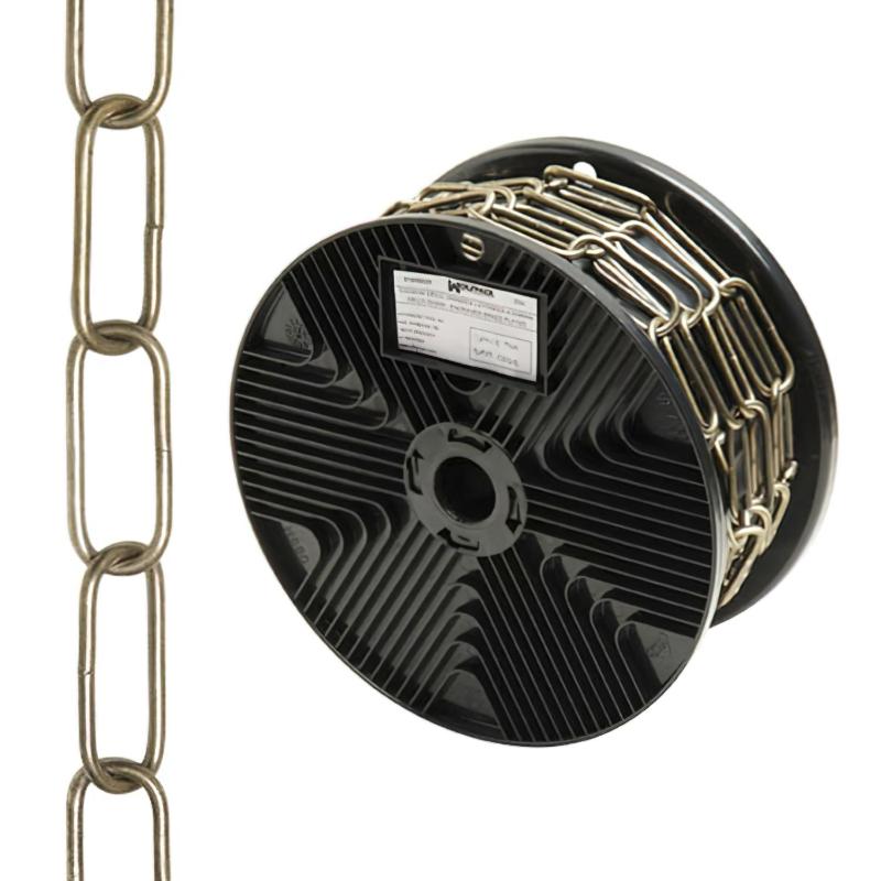 Cadena Decorativa Lisa Cuero 3,4x43 Mm. Rollo 20 Metros