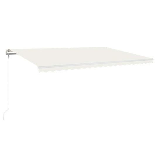 Toldo Automático Con Led Y Sensor De Viento Crema 500x300 Cm_0